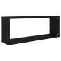 vidaXL Würfelregale 4 Stk. Schwarz 60x15x23 cm Holzwerkstoff vidaXL Würfelregale 4 Stk. Schwarz 60x15x23 cm Holzwerkstoff