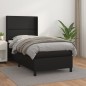 vidaXL Boxspringbett mit Matratze Schwarz 80x200 cm Kunstleder vidaXL Boxspringbett mit Matratze Schwarz 80x200 cm Kunstleder