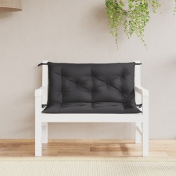 vidaXL Gartenbank-Auflagen 2 Stk. Schwarz 100x50x7 cm Oxford-Gewebe