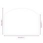 vidaXL Kaminofen Glasplatte 80x60 cm vidaXL Kaminofen Glasplatte 80x60 cm