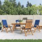 vidaXL Gartenstühle mit Kissen 4 Stk. Massivholz Teak vidaXL Gartenstühle mit Kissen 4 Stk. Massivholz Teak