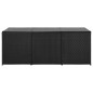 vidaXL Gartenbox Poly Rattan 180x90x70 cm Schwarz vidaXL Gartenbox Poly Rattan 180x90x70 cm Schwarz