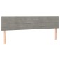 vidaXL Boxspringbett mit Matratze Hellgrau 180x200 cm Samt vidaXL Boxspringbett mit Matratze Hellgrau 180x200 cm Samt