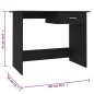 vidaXL Schreibtisch Schwarz 100×50×76 cm Holzwerkstoff vidaXL Schreibtisch Schwarz 100×50×76 cm Holzwerkstoff