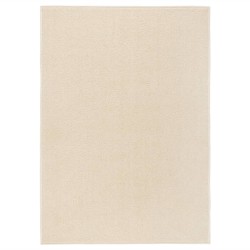 vidaXL Teppich Kurzflor 240x340 cm Creme