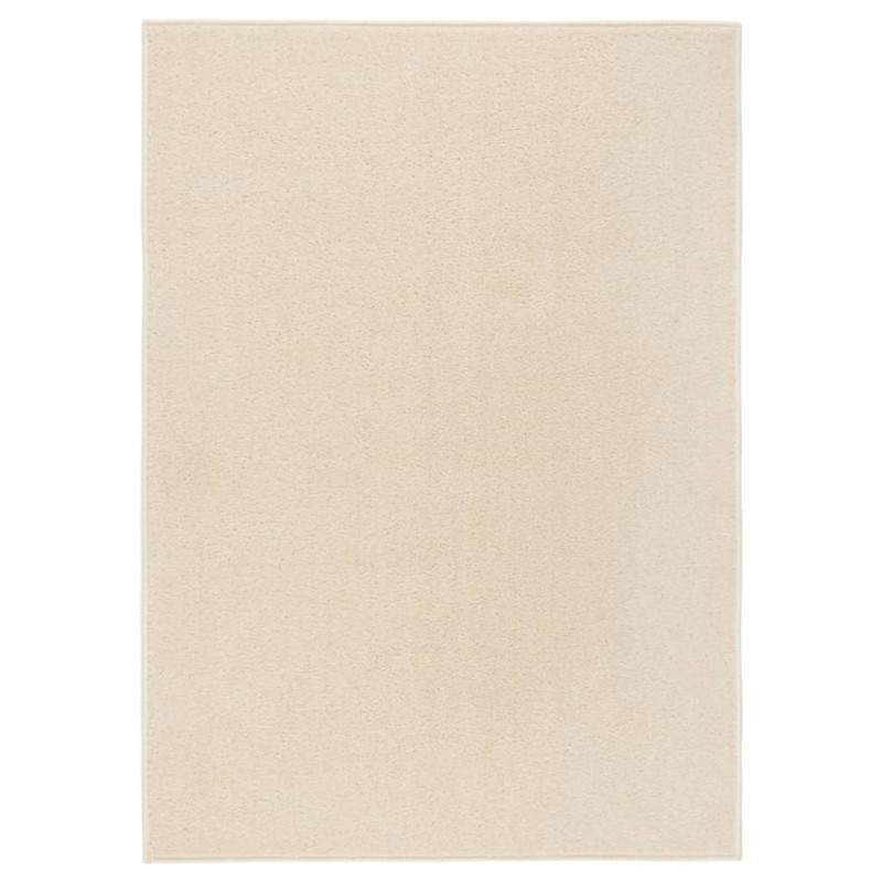 vidaXL Teppich Kurzflor 240x340 cm Creme vidaXL Teppich Kurzflor 240x340 cm Creme