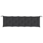 Gartenbank-Auflagen 2 Stk. Schwarz 180x50x7 cm Oxford-Gewebe Gartenbank-Auflagen 2 Stk. Schwarz 180x50x7 cm Oxford-Gewebe