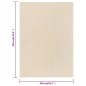 vidaXL Teppich Kurzflor 240x340 cm Creme vidaXL Teppich Kurzflor 240x340 cm Creme