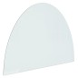 vidaXL Funkenschutzplatte Glas Halbrund 800x600 mm vidaXL Funkenschutzplatte Glas Halbrund 800x600 mm