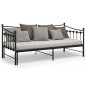 vidaXL Ausziehsofa Bettgestell Schwarz Metall 90x200 cm vidaXL Ausziehsofa Bettgestell Schwarz Metall 90x200 cm