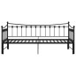 vidaXL Ausziehsofa Bettgestell Schwarz Metall 90x200 cm vidaXL Ausziehsofa Bettgestell Schwarz Metall 90x200 cm