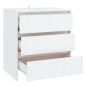 vidaXL Sideboard Weiß 70x41x75 cm Holzwerkstoff vidaXL Sideboard Weiß 70x41x75 cm Holzwerkstoff