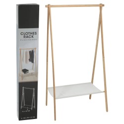 Storage Solutions Kleiderständer mit 1 Ablage Kiefernholz