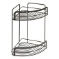 Metaltex Eck-Duschregal mit 2 Etagen Schwarz Metaltex Eck-Duschregal mit 2 Etagen Schwarz