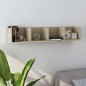 vidaXL CD-Wandregal Sonoma-Eiche 100x18x18 cm Holzwerkstoff vidaXL CD-Wandregal Sonoma-Eiche 100x18x18 cm Holzwerkstoff