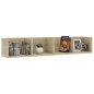 vidaXL CD-Wandregal Sonoma-Eiche 100x18x18 cm Holzwerkstoff vidaXL CD-Wandregal Sonoma-Eiche 100x18x18 cm Holzwerkstoff