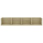 vidaXL CD-Wandregal Sonoma-Eiche 100x18x18 cm Holzwerkstoff vidaXL CD-Wandregal Sonoma-Eiche 100x18x18 cm Holzwerkstoff