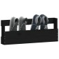 vidaXL Wand-Schuhregale 2 Stk. Schwarz 59x9x23 cm Massivholz Kiefer vidaXL Wand-Schuhregale 2 Stk. Schwarz 59x9x23 cm Massivholz Kiefer