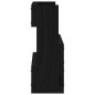 vidaXL Wand-Schuhregale 2 Stk. Schwarz 59x9x23 cm Massivholz Kiefer vidaXL Wand-Schuhregale 2 Stk. Schwarz 59x9x23 cm Massivholz Kiefer