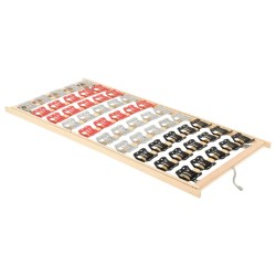 vidaXL Lattenrost 12 Latten Verstellbares Kopf- und Fußteil 100x200 cm