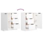 vidaXL Sideboard Weiß 60x30x70 cm Holzwerkstoff vidaXL Sideboard Weiß 60x30x70 cm Holzwerkstoff