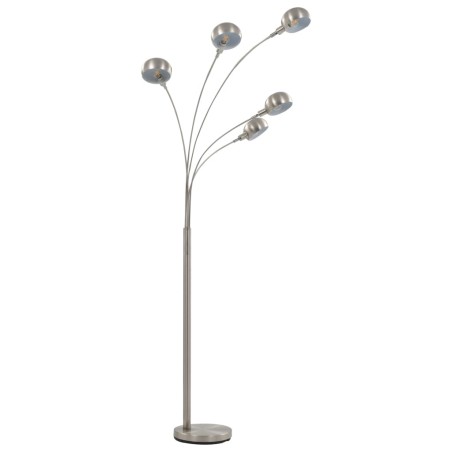 vidaXL Stehlampe 200 cm 5 x E14 Silbern 