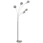 vidaXL Stehlampe 200 cm 5 x E14 Silbern vidaXL Stehlampe 200 cm 5 x E14 Silbern