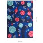 vidaXL Teppich Bedruckt Mehrfarbig 80x150 cm Stoff vidaXL Teppich Bedruckt Mehrfarbig 80x150 cm Stoff