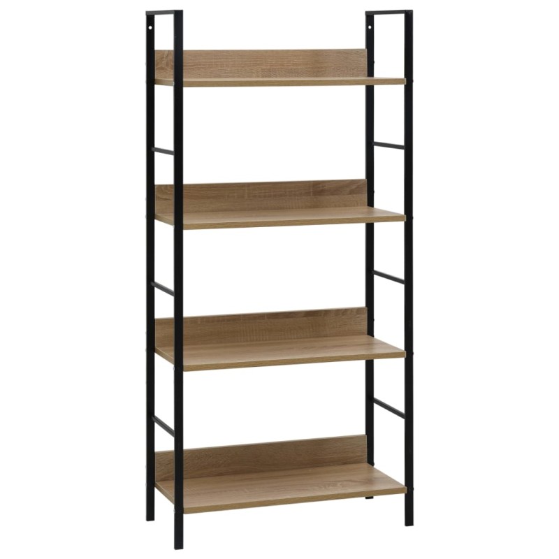vidaXL Bücherregal 4 Regalböden Eiche 60×27,6×124,5 cm Holzwerkstoff vidaXL Bücherregal 4 Regalböden Eiche 60×27,6×124,5 cm Holzwerkstoff