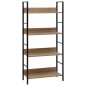 vidaXL Bücherregal 4 Regalböden Eiche 60×27,6×124,5 cm Holzwerkstoff vidaXL Bücherregal 4 Regalböden Eiche 60×27,6×124,5 cm Holzwerkstoff