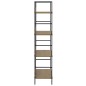 vidaXL Bücherregal 4 Regalböden Eiche 60×27,6×124,5 cm Holzwerkstoff vidaXL Bücherregal 4 Regalböden Eiche 60×27,6×124,5 cm Holzwerkstoff