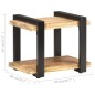 vidaXL Nachttisch 50x40x40 cm Raues Mangoholz vidaXL Nachttisch 50x40x40 cm Raues Mangoholz