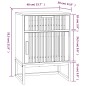 vidaXL Nachttisch 40x30x55,5 cm Holzwerkstoff & Eisen vidaXL Nachttisch 40x30x55,5 cm Holzwerkstoff & Eisen