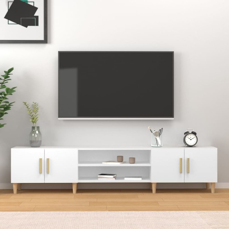 vidaXL TV-Schrank Weiß 180x31,5x40 cm Holzwerkstoff vidaXL TV-Schrank Weiß 180x31,5x40 cm Holzwerkstoff