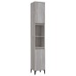 vidaXL Badschrank Grau Sonoma 30x30x190 cm Holzwerkstoff vidaXL Badschrank Grau Sonoma 30x30x190 cm Holzwerkstoff