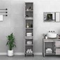 vidaXL Badschrank Grau Sonoma 30x30x190 cm Holzwerkstoff vidaXL Badschrank Grau Sonoma 30x30x190 cm Holzwerkstoff