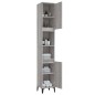 vidaXL Badschrank Grau Sonoma 30x30x190 cm Holzwerkstoff vidaXL Badschrank Grau Sonoma 30x30x190 cm Holzwerkstoff