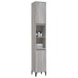 vidaXL Badschrank Grau Sonoma 30x30x190 cm Holzwerkstoff vidaXL Badschrank Grau Sonoma 30x30x190 cm Holzwerkstoff