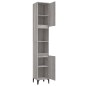 vidaXL Badschrank Grau Sonoma 30x30x190 cm Holzwerkstoff vidaXL Badschrank Grau Sonoma 30x30x190 cm Holzwerkstoff