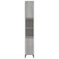 vidaXL Badschrank Grau Sonoma 30x30x190 cm Holzwerkstoff vidaXL Badschrank Grau Sonoma 30x30x190 cm Holzwerkstoff