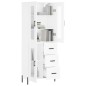 Highboard Weiß 69,5x34x180 cm Holzwerkstoff Highboard Weiß 69,5x34x180 cm Holzwerkstoff