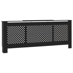vidaXL MDF Heizkörperverkleidung Schwarz 205 cm