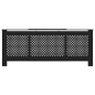 vidaXL MDF Heizkörperverkleidung Schwarz 205 cm vidaXL MDF Heizkörperverkleidung Schwarz 205 cm