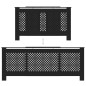 vidaXL MDF Heizkörperverkleidung Schwarz 205 cm vidaXL MDF Heizkörperverkleidung Schwarz 205 cm