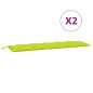 vidaXL Gartenbank-Auflagen 2 Stk. Hellgrün 180x50x7 cm Oxford-Gewebe vidaXL Gartenbank-Auflagen 2 Stk. Hellgrün 180x50x7 cm Oxford-Gewebe