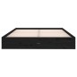 vidaXL Massivholzbett Schwarz 160x200 cm vidaXL Massivholzbett Schwarz 160x200 cm