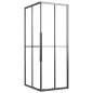 vidaXL Duschkabine Matt ESG 90x70x180 cm Schwarz vidaXL Duschkabine Matt ESG 90x70x180 cm Schwarz