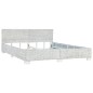 vidaXL Bett Grau Natur Rattan 180x200 cm vidaXL Bett Grau Natur Rattan 180x200 cm