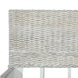 vidaXL Bett Grau Natur Rattan 180x200 cm vidaXL Bett Grau Natur Rattan 180x200 cm