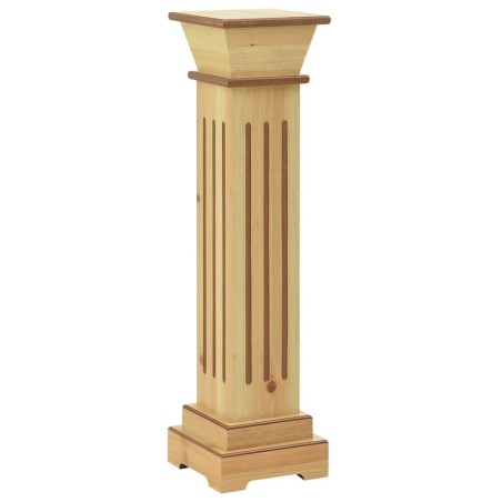 vidaXL Klassischer Säulen-Pflanzenständer Helles Holz 17x17x66 cm